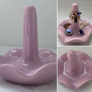 Ceramic Ring Holder Trinket Dish Pale Lilac